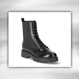 No Boundaries Women's Knit Combat Boot